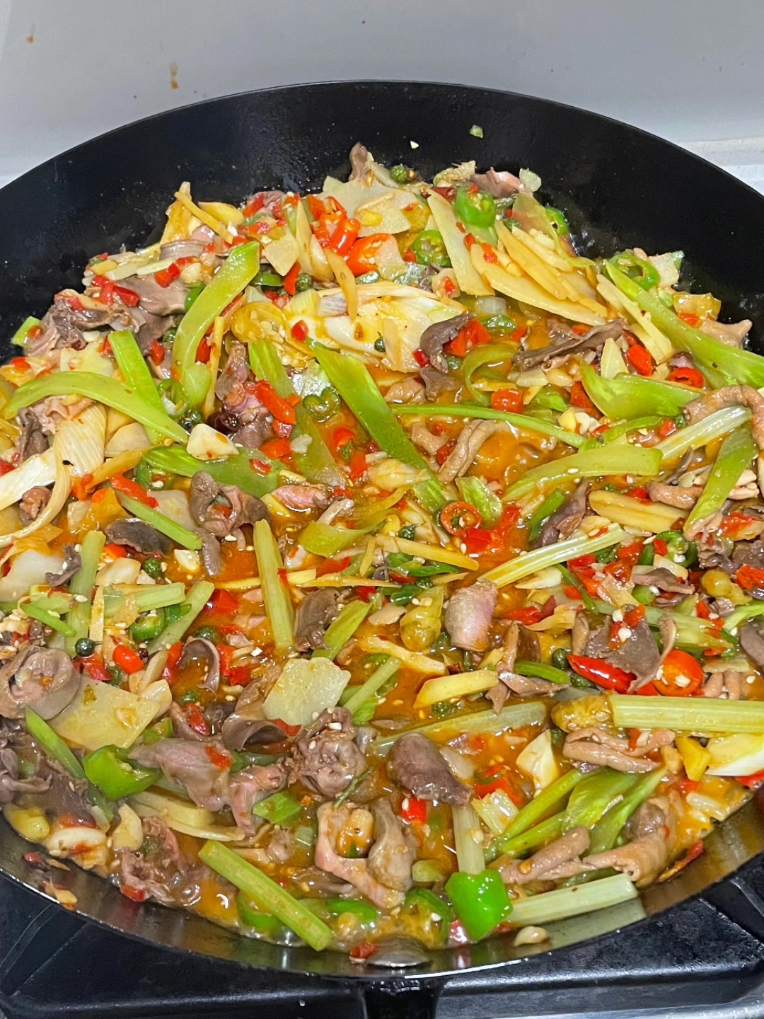 鸡杂煲,太好吃了!