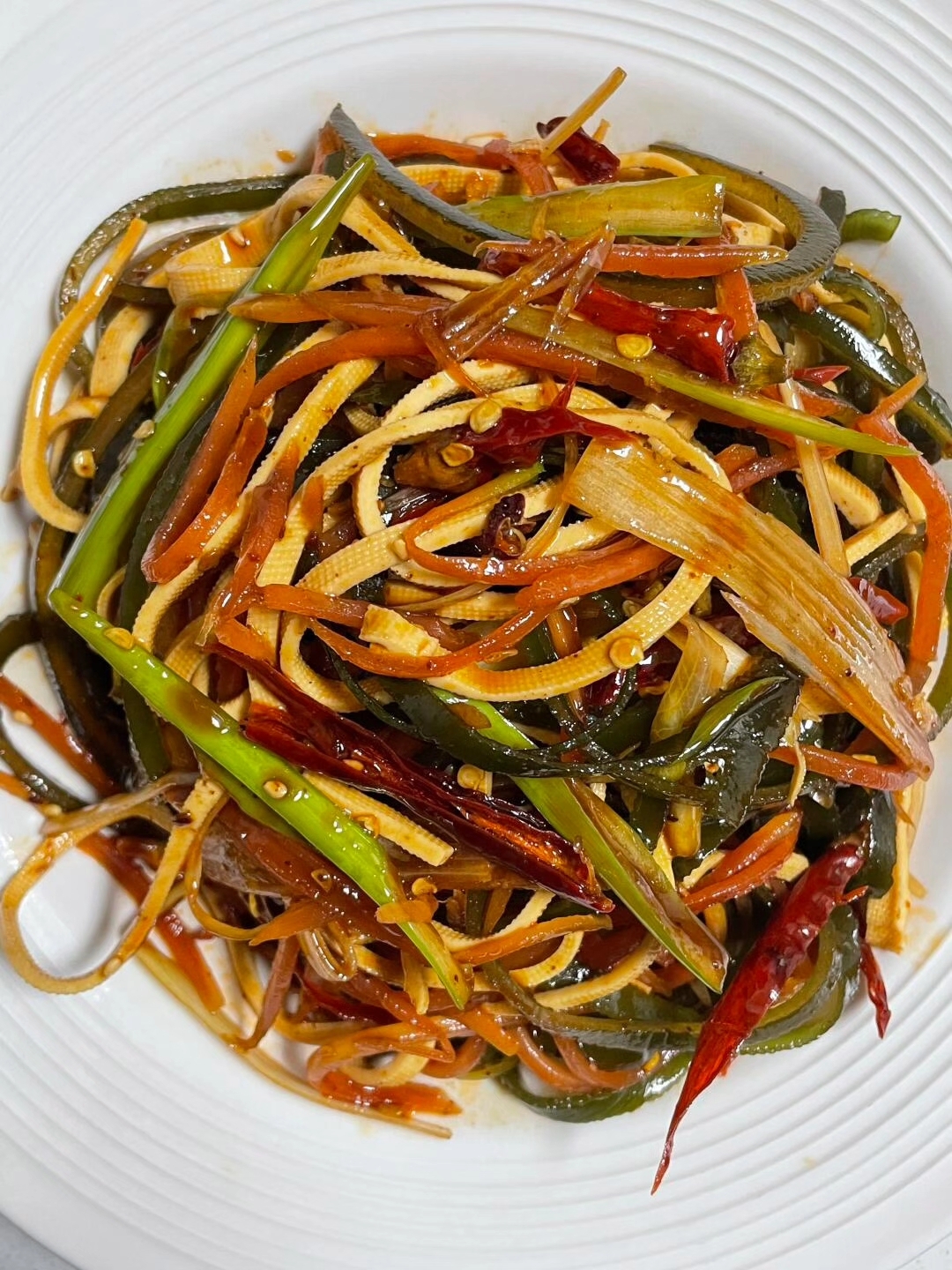 麻辣海带丝豆腐皮,低脂低卡又好吃!