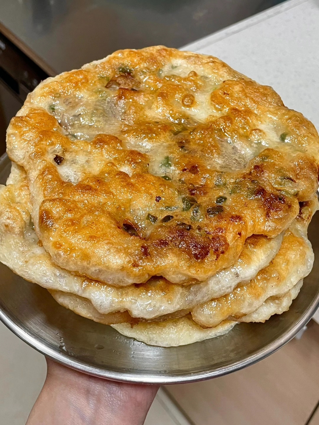 发面葱花肉饼,太太太好吃了!
