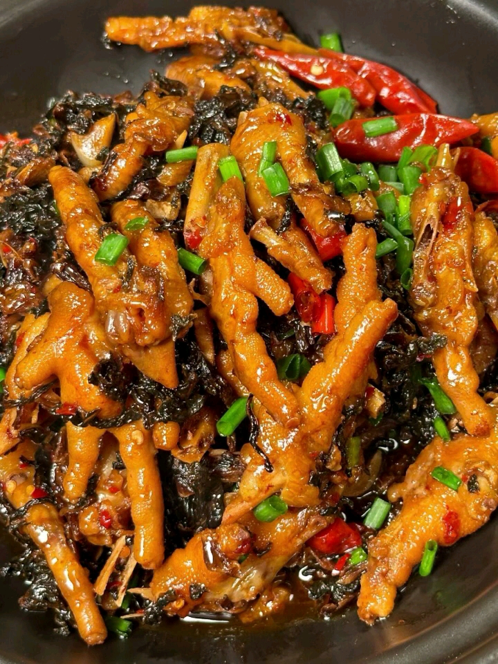 梅干菜炒鸡爪,好吃看得见!