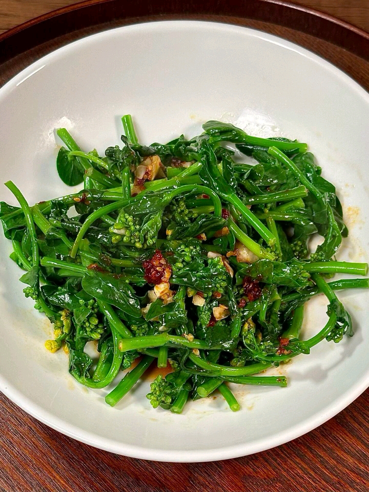 凉拌菜心,低卡低脂不长肉!