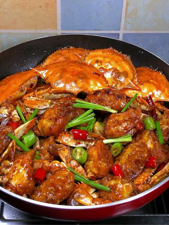 香辣蟹,好吃不长肉!