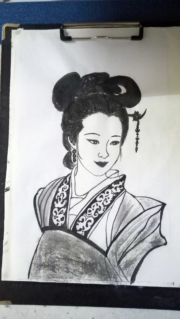 古装美女国画