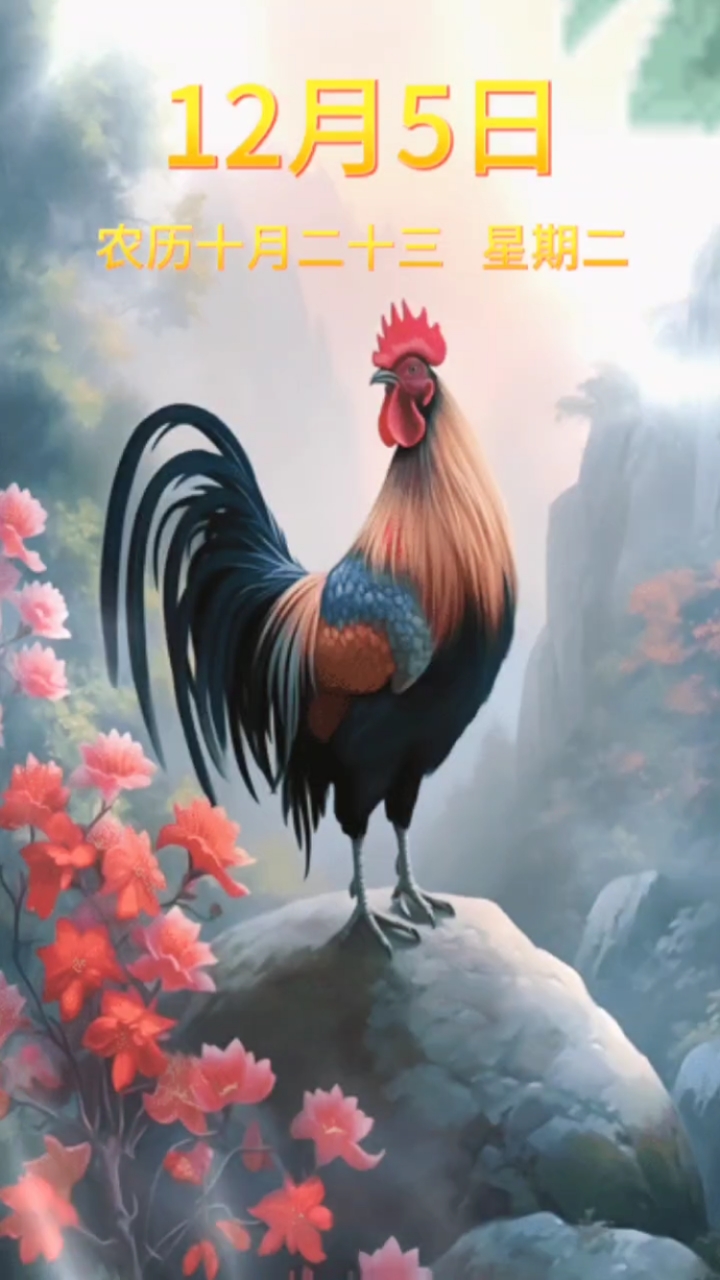 公鸡打鸣天亮了起床