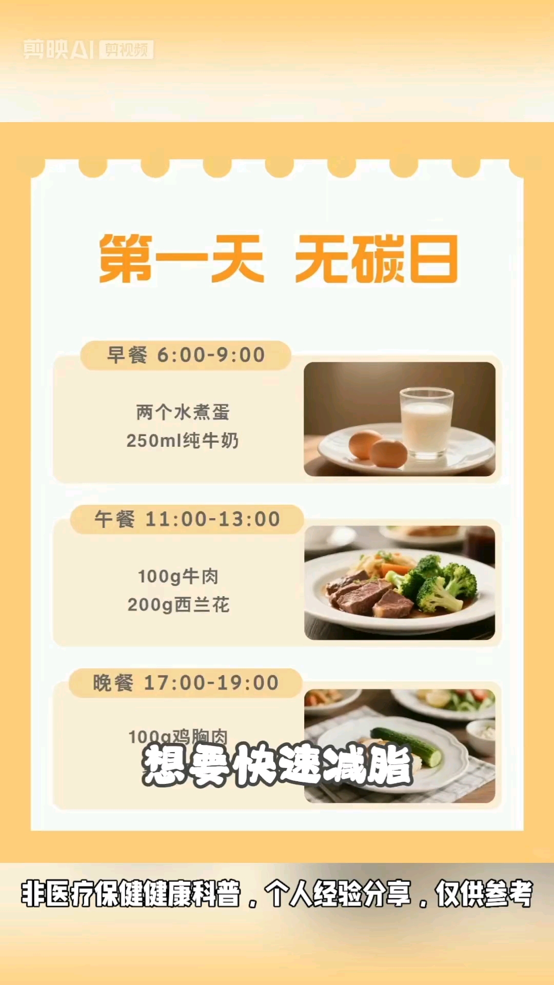 七天碳水减肥食谱