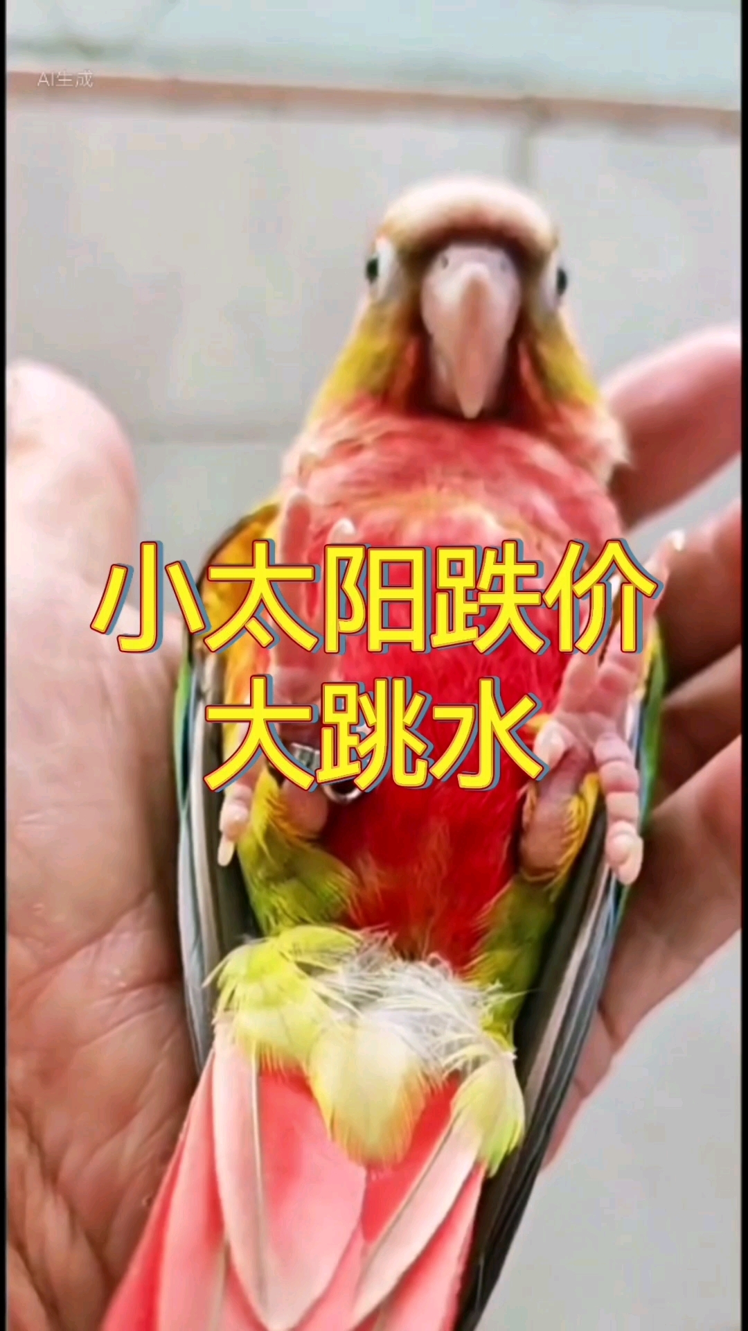 小太阳鹦鹉价格大跳水难道真的要崩盘了吗