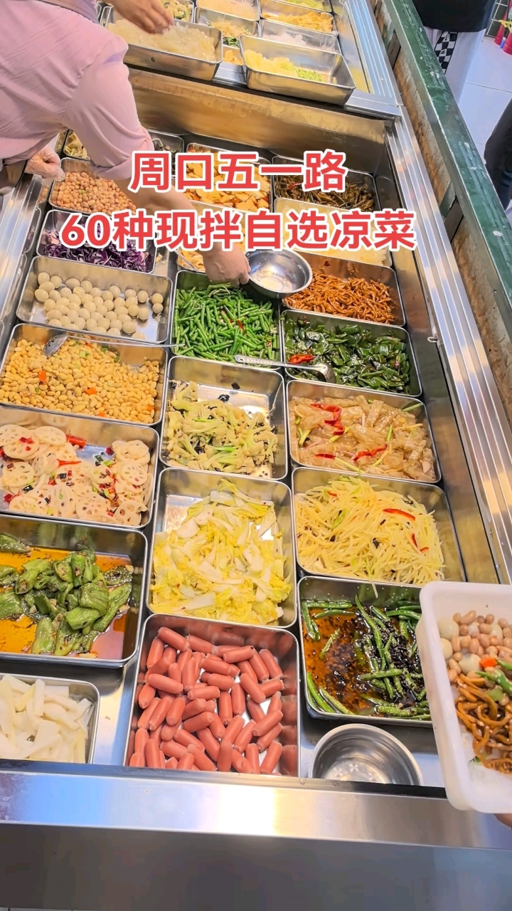周口60种现拌自选凉菜  卤肉凉菜一站式  好全的熟食店