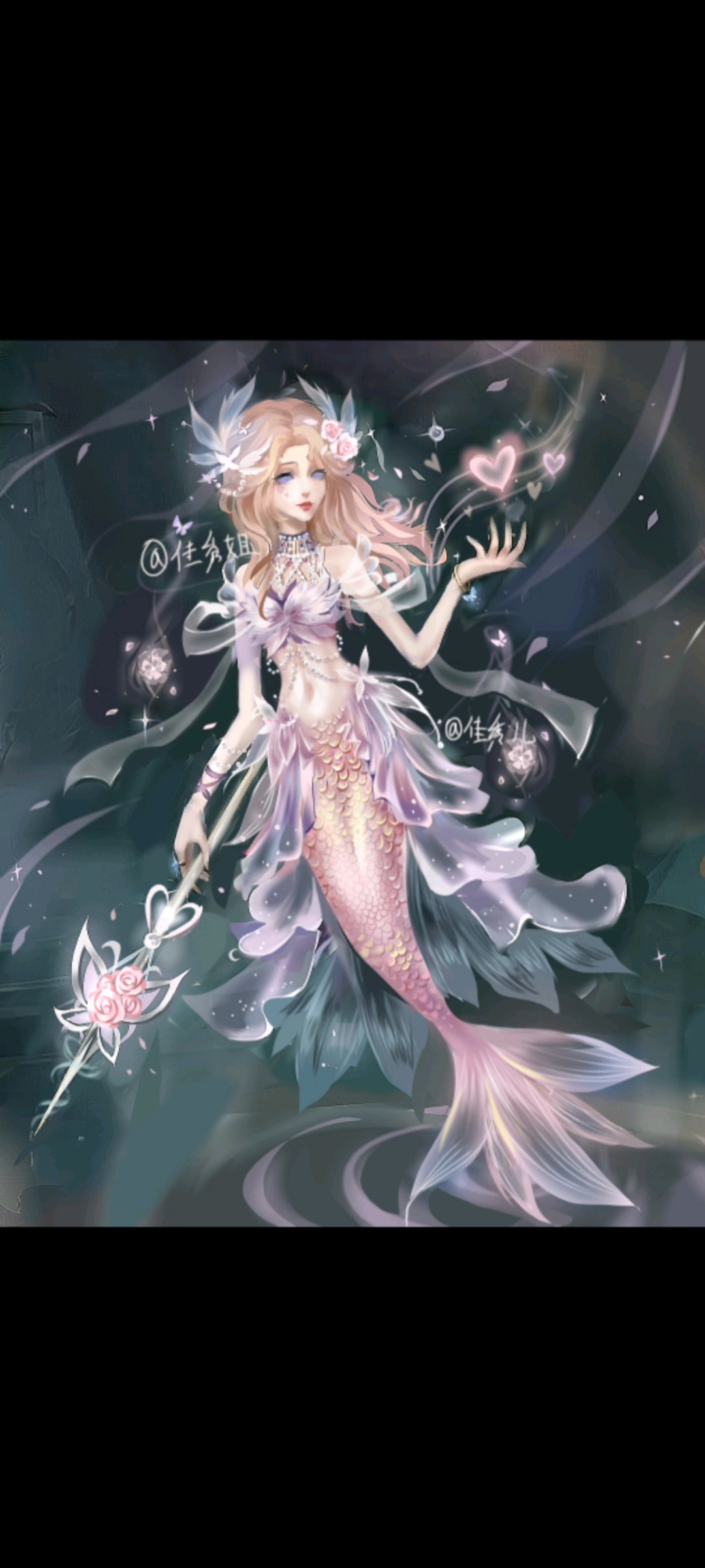 渔女自创皮肤一维纳斯  第二形态  粉色人鱼来喽