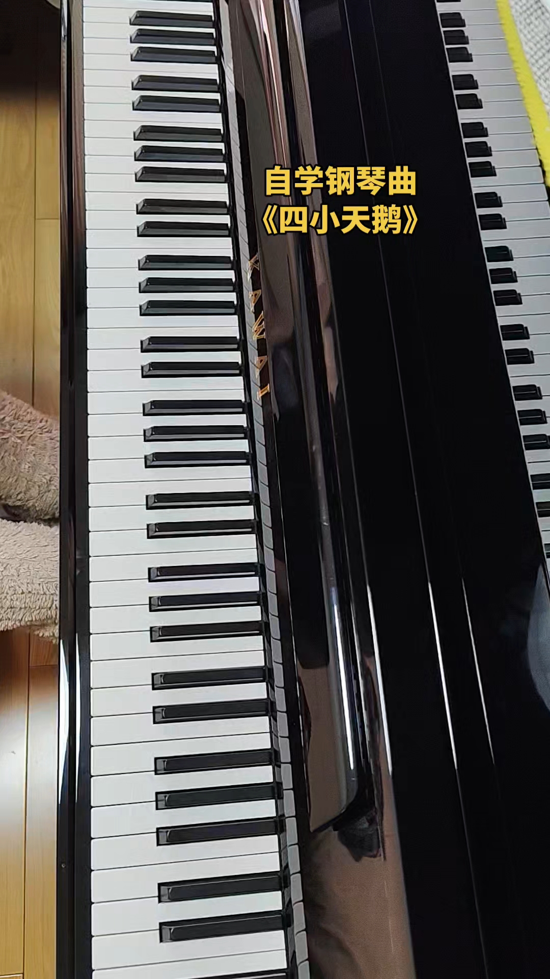 自学第60首钢琴曲《四小天鹅》跳音练习#成人钢琴#零基础钢琴