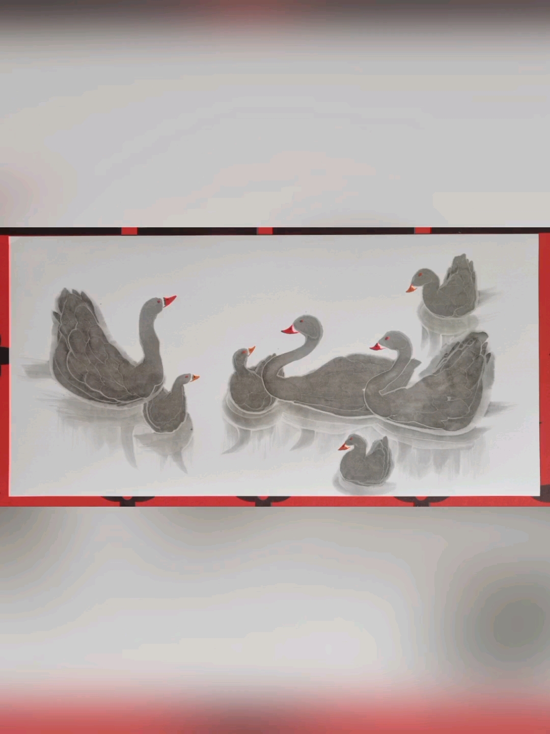 宋斌画鹅,神形之美人皆喜之。