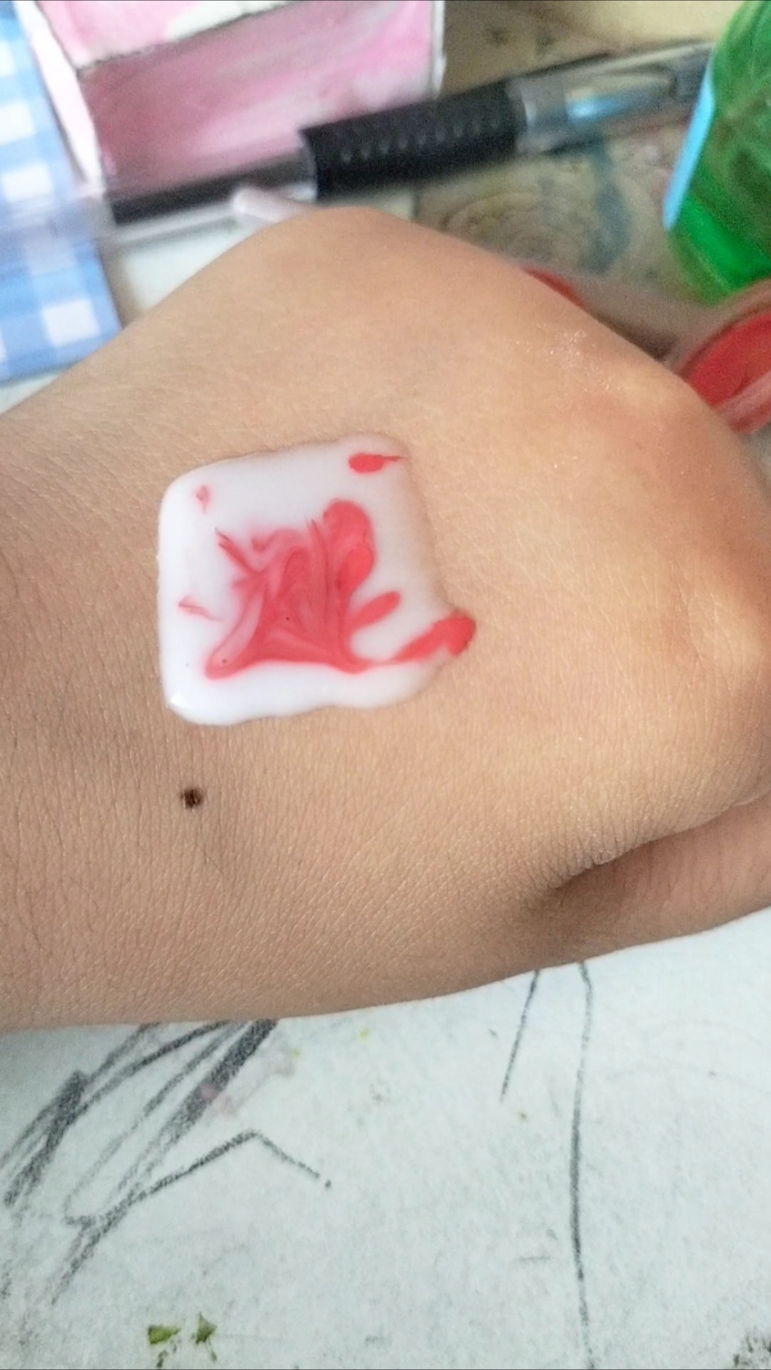 一起来做手绘手花吧