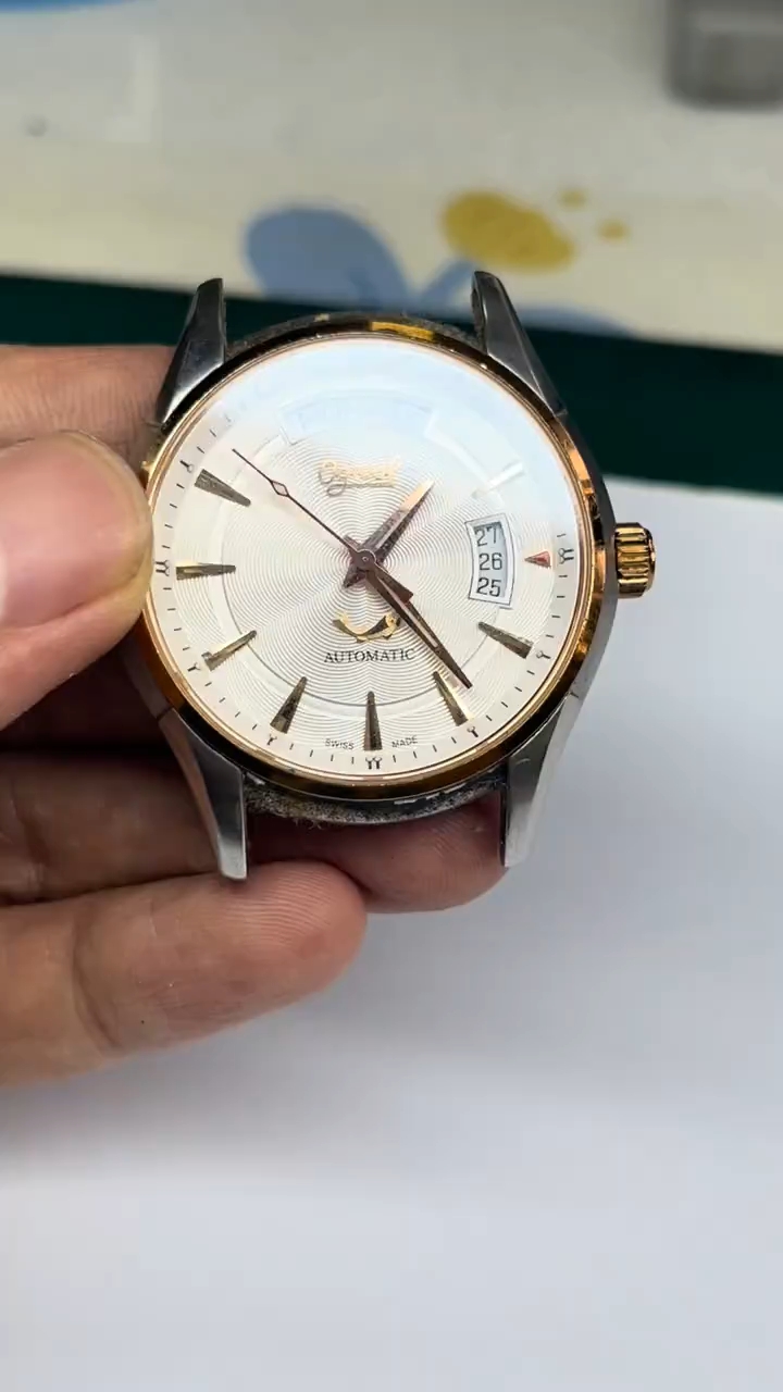 一枚不知名的瑞士表保养
