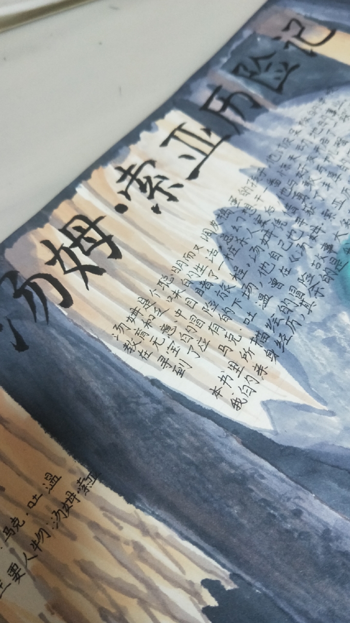 《汤姆索亚历险记》手抄报