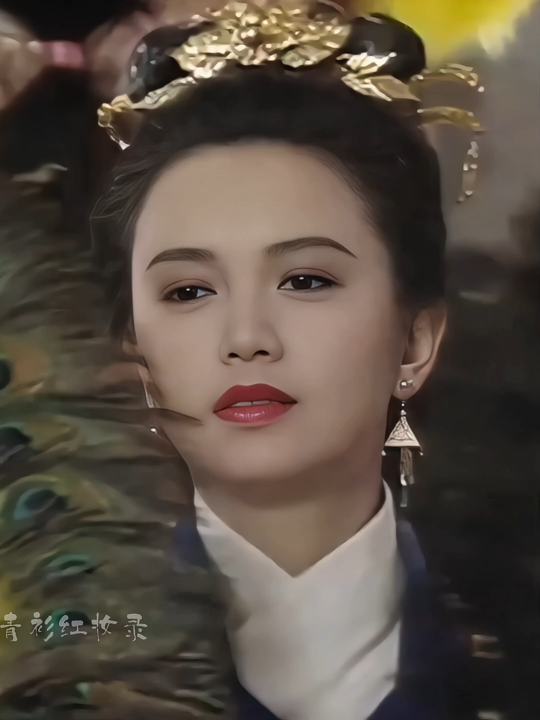 标准的鹅蛋脸,美的不费力,不刻意,却让人过目不忘#曾华倩#港风女神#盛世美颜