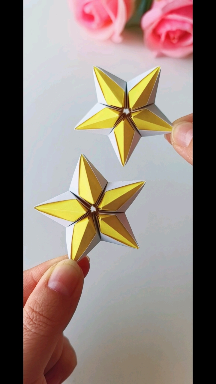 立体五角星折纸教程