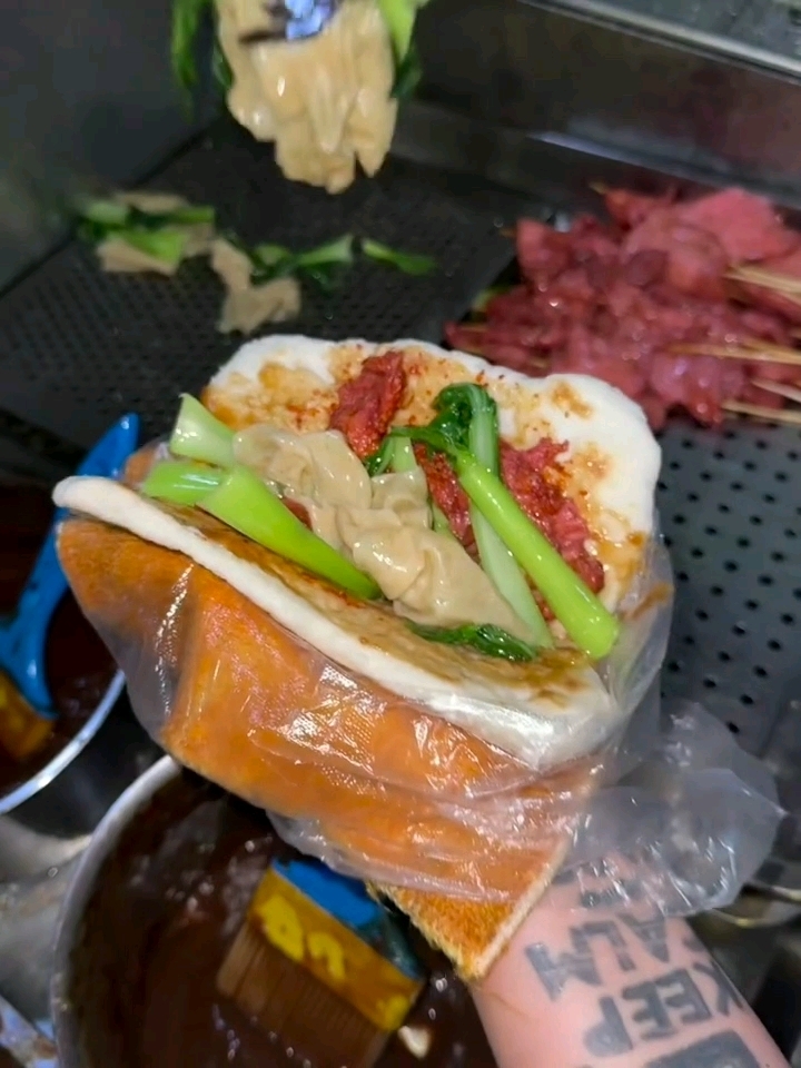 沭阳的小饼夹肉绝了