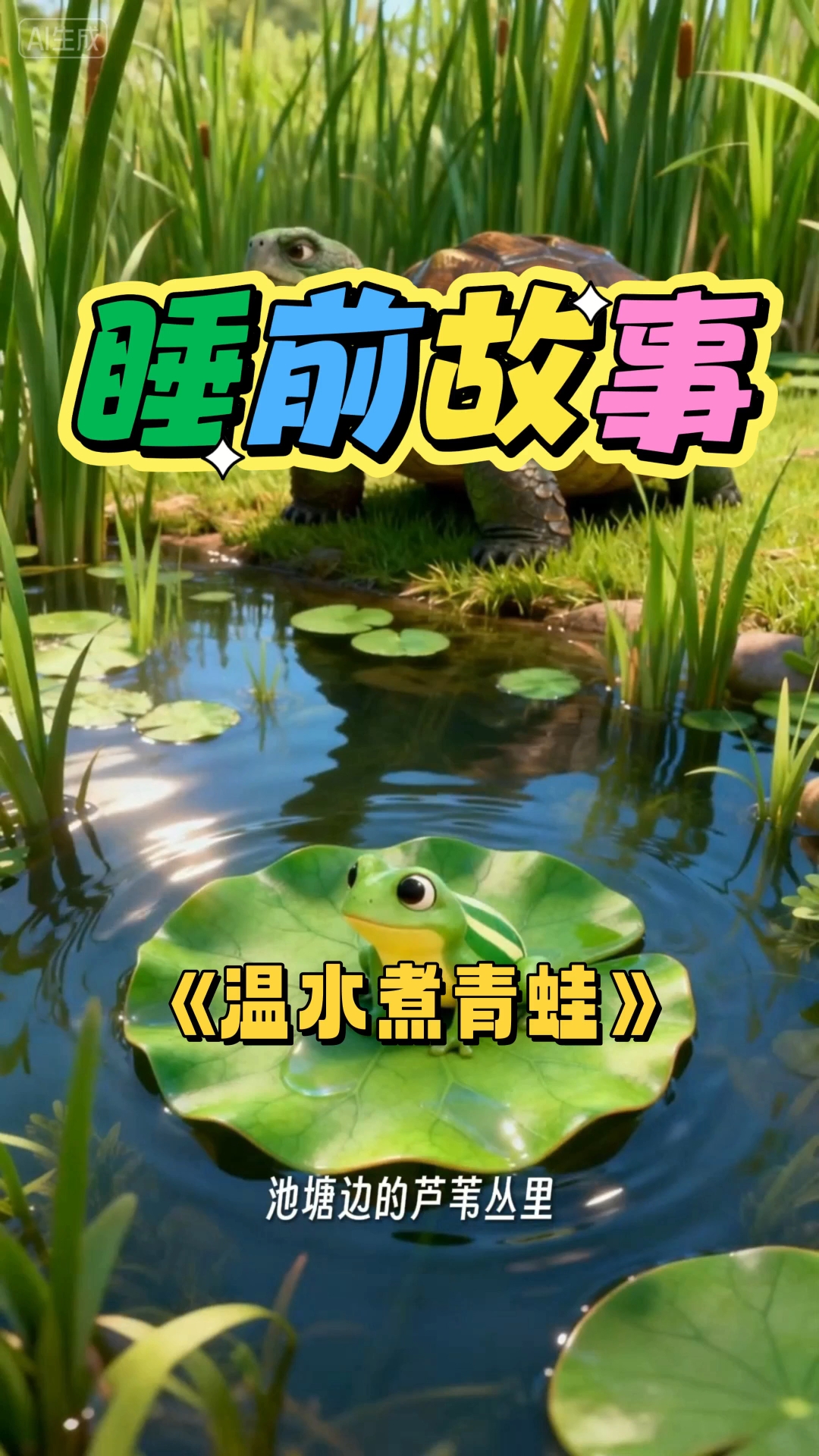 【睡前故事】小青蛙掉进温水里面的故事！#睡前故事 #儿童动画