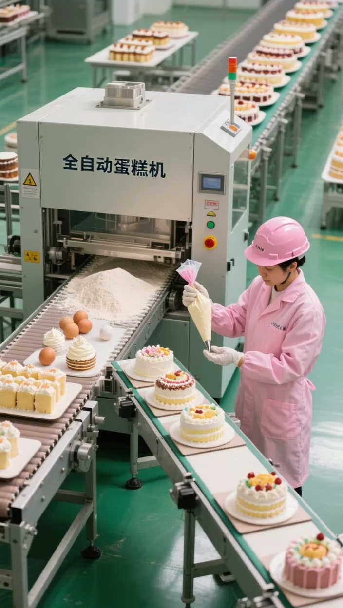 未来高科技全自动蛋糕机