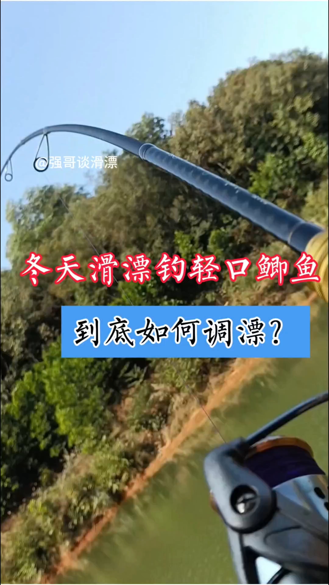 矶竿滑漂冬天钓轻口鲫鱼调漂