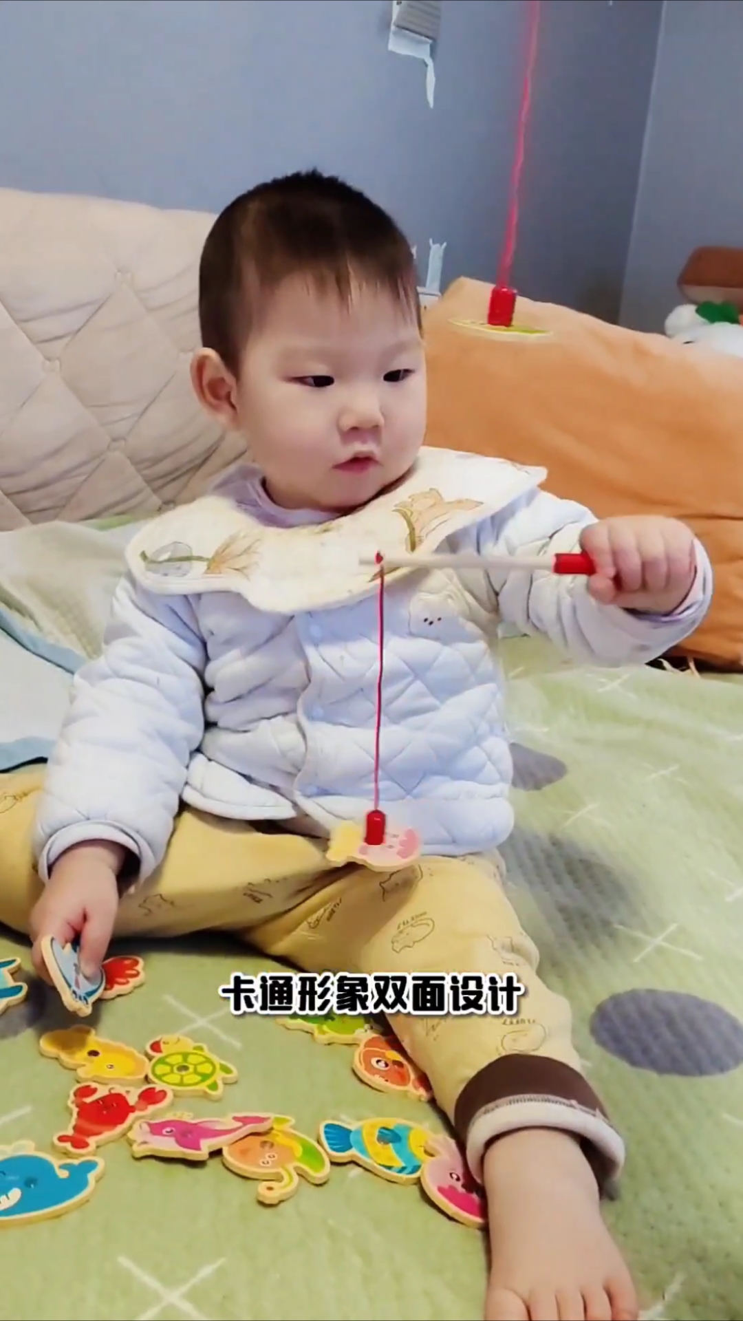  钓鱼玩具能让孩子集中注意力,锻炼手眼协调能力和耐心。