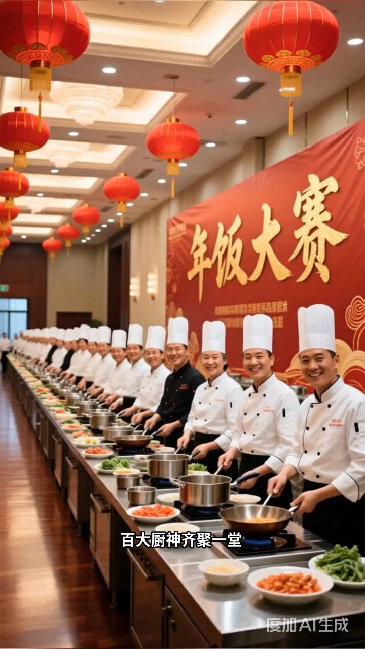 鱼跃龙门遇上鸿运当头,五福临门年夜饭香飘万家