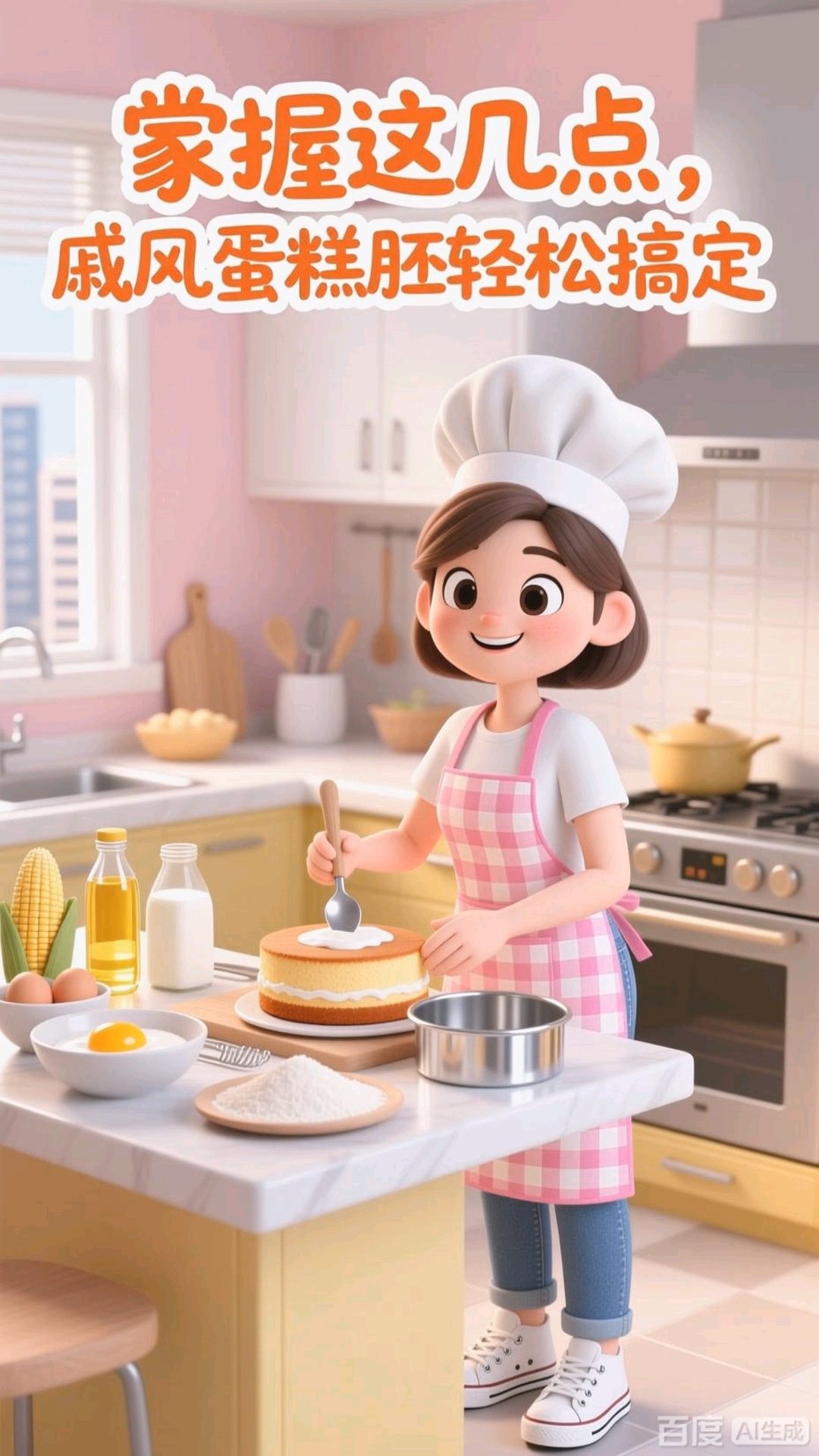 戚风蛋糕胚轻松搞定