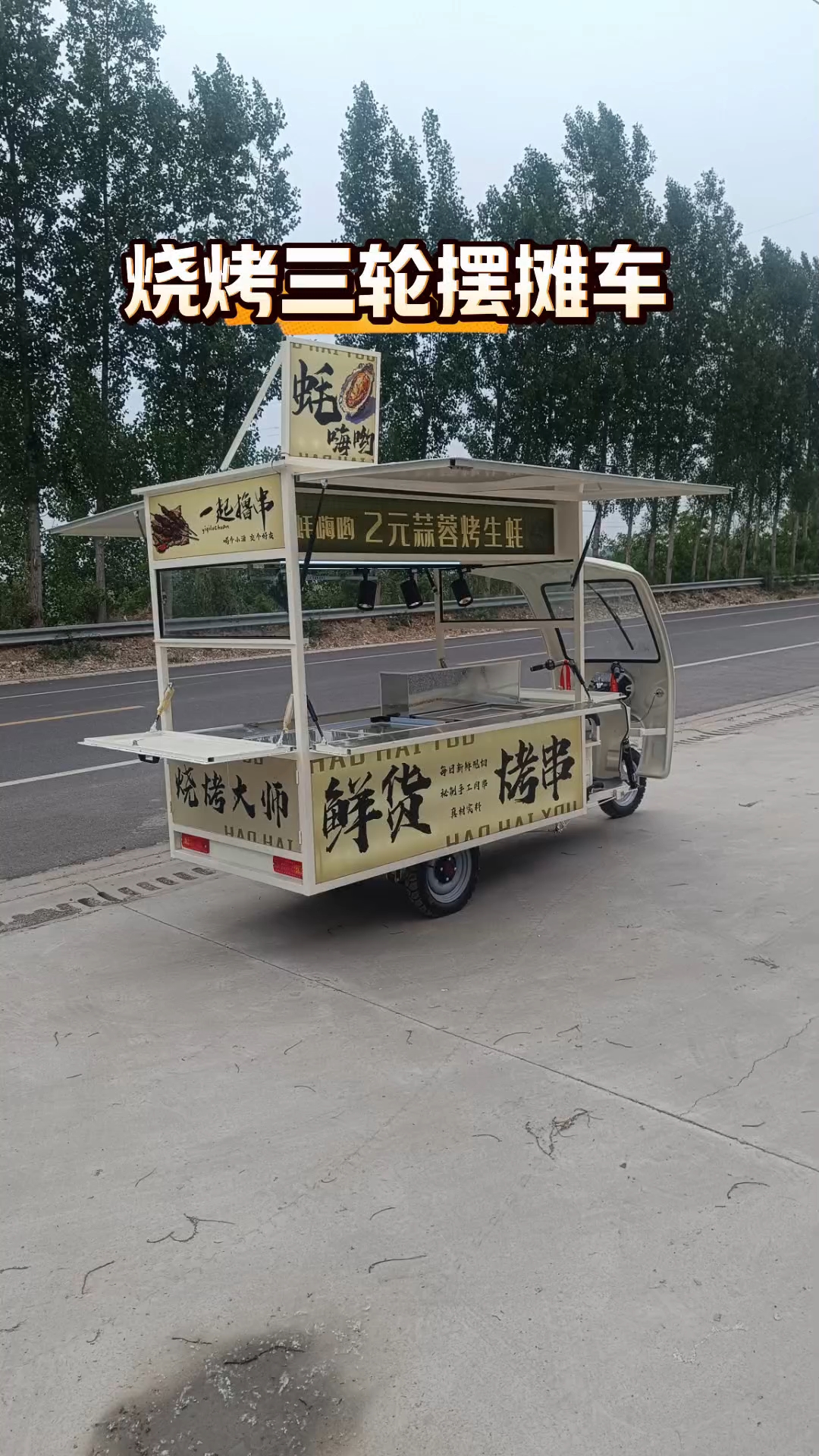 烧烤三轮摆摊车小吃车