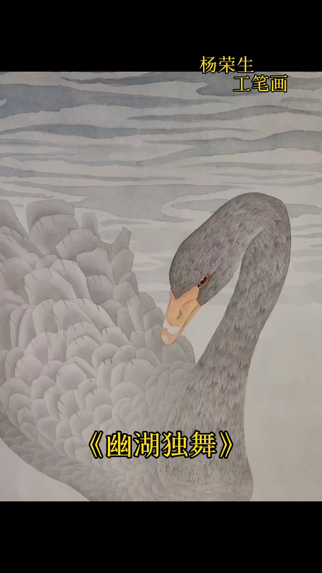 《天鹅-幽湖独舞》    杨荣生 作品