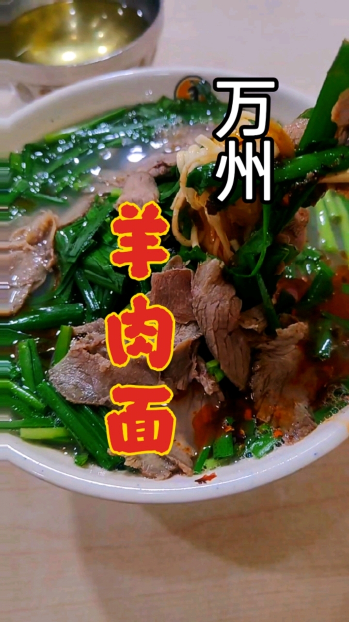 重庆万州,13块钱1碗的羊肉面,羊肉可以煮10碗兰州拉面
