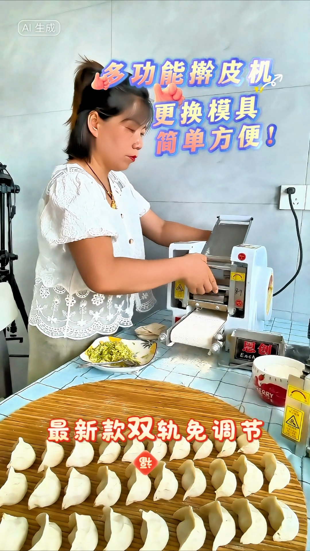 被举报的饺子皮机!老板们抢疯了#饺子皮机#馄饨皮机#面条机