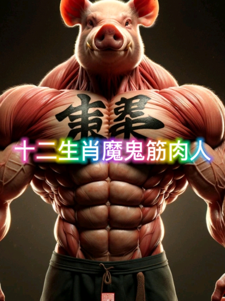 Ai画十二生肖魔鬼筋肉人,个个都那么生猛的么!