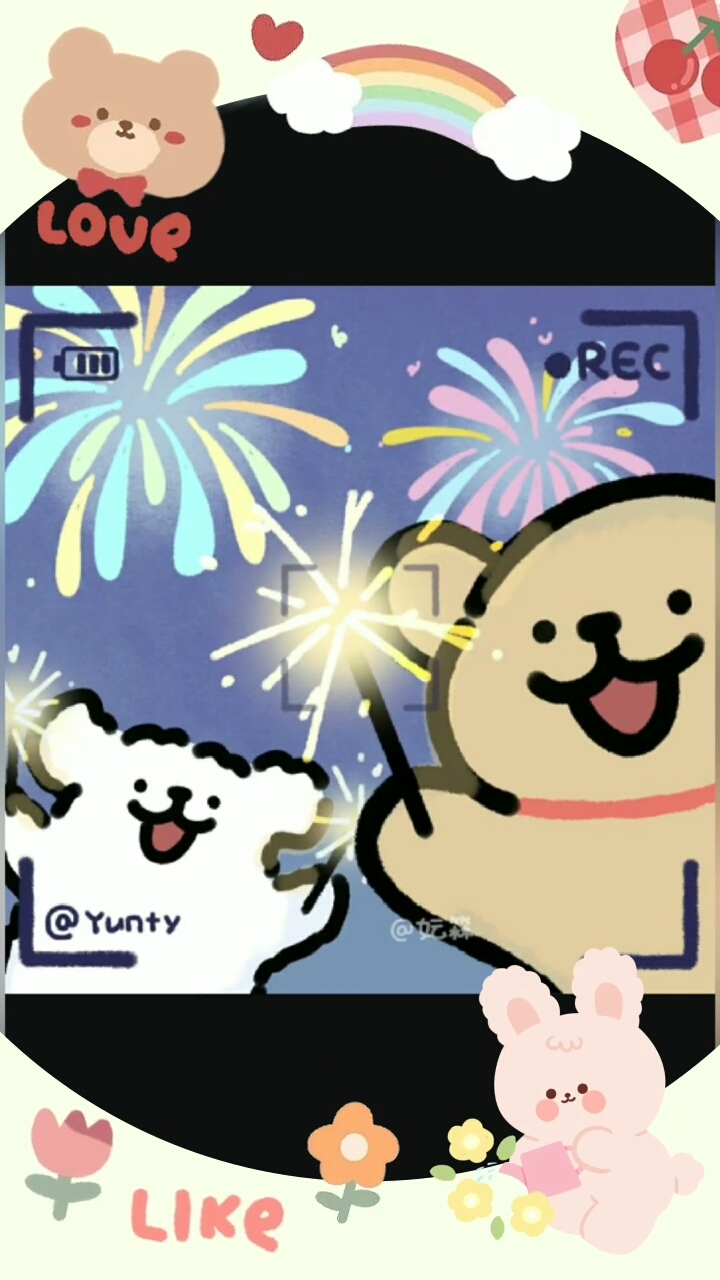 可爱线条小狗闺蜜头像来咯!