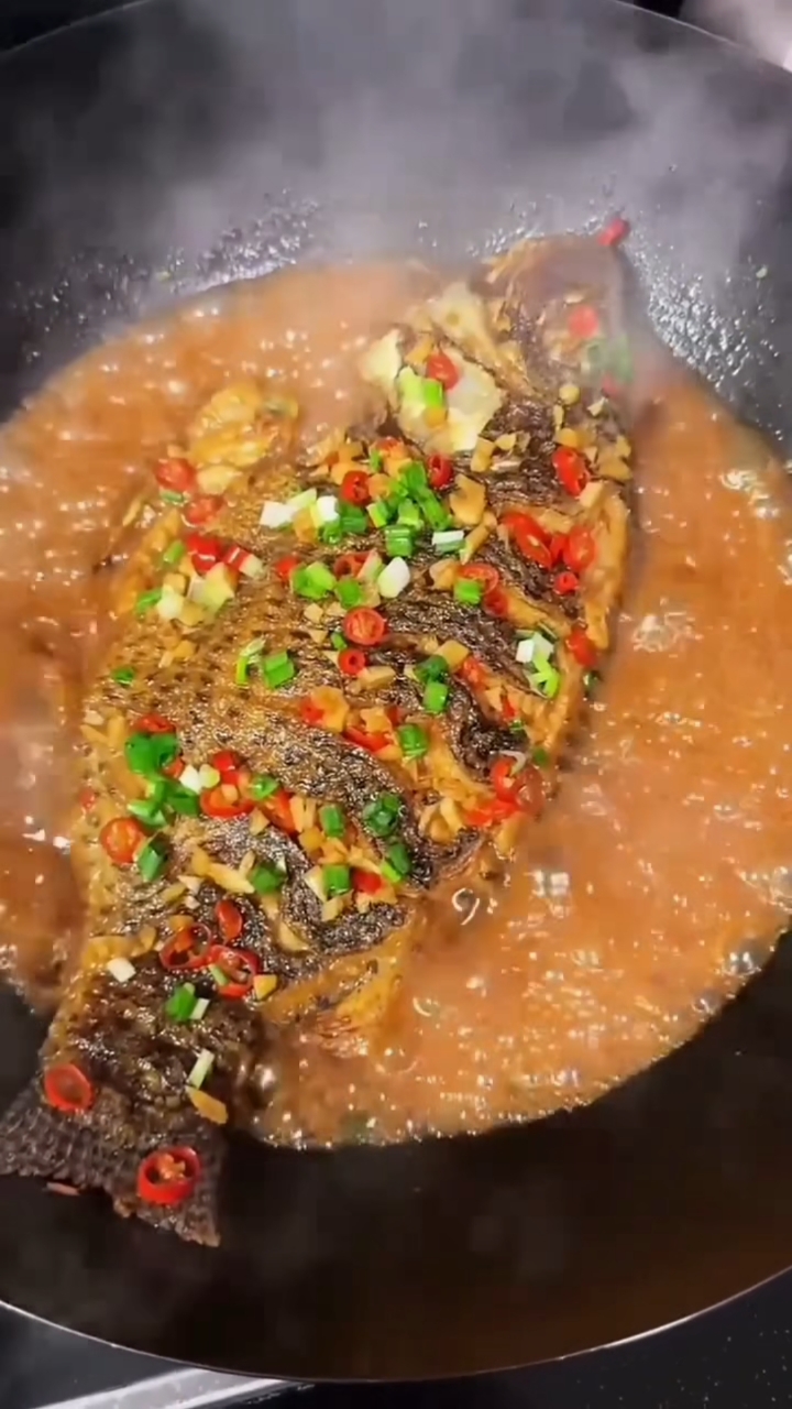 红烧鱼这样做法太漂亮了