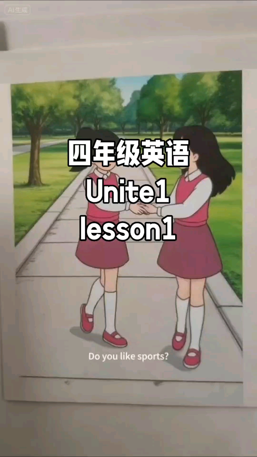 四年级上册英语人教精通版第一单元第一课