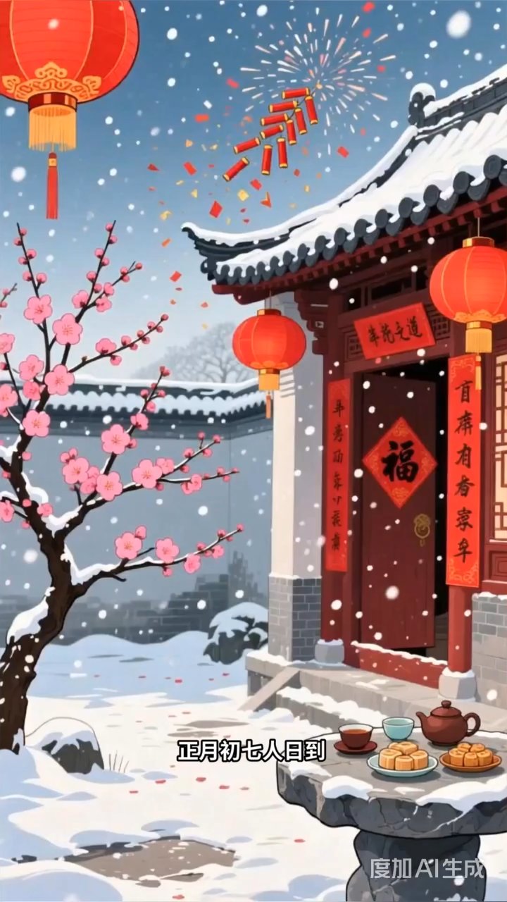 人日七宝羹捞鱼生，全家高喊福气步步升