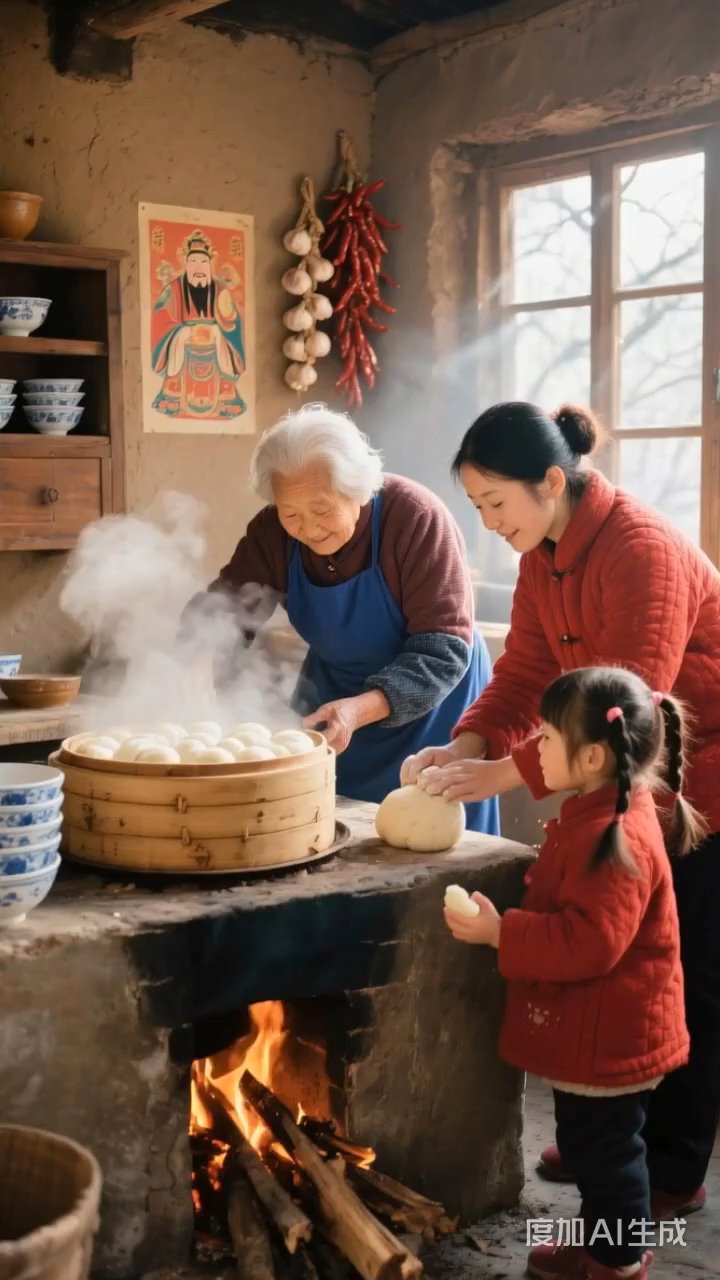 家,就是一锅热气腾腾的包子