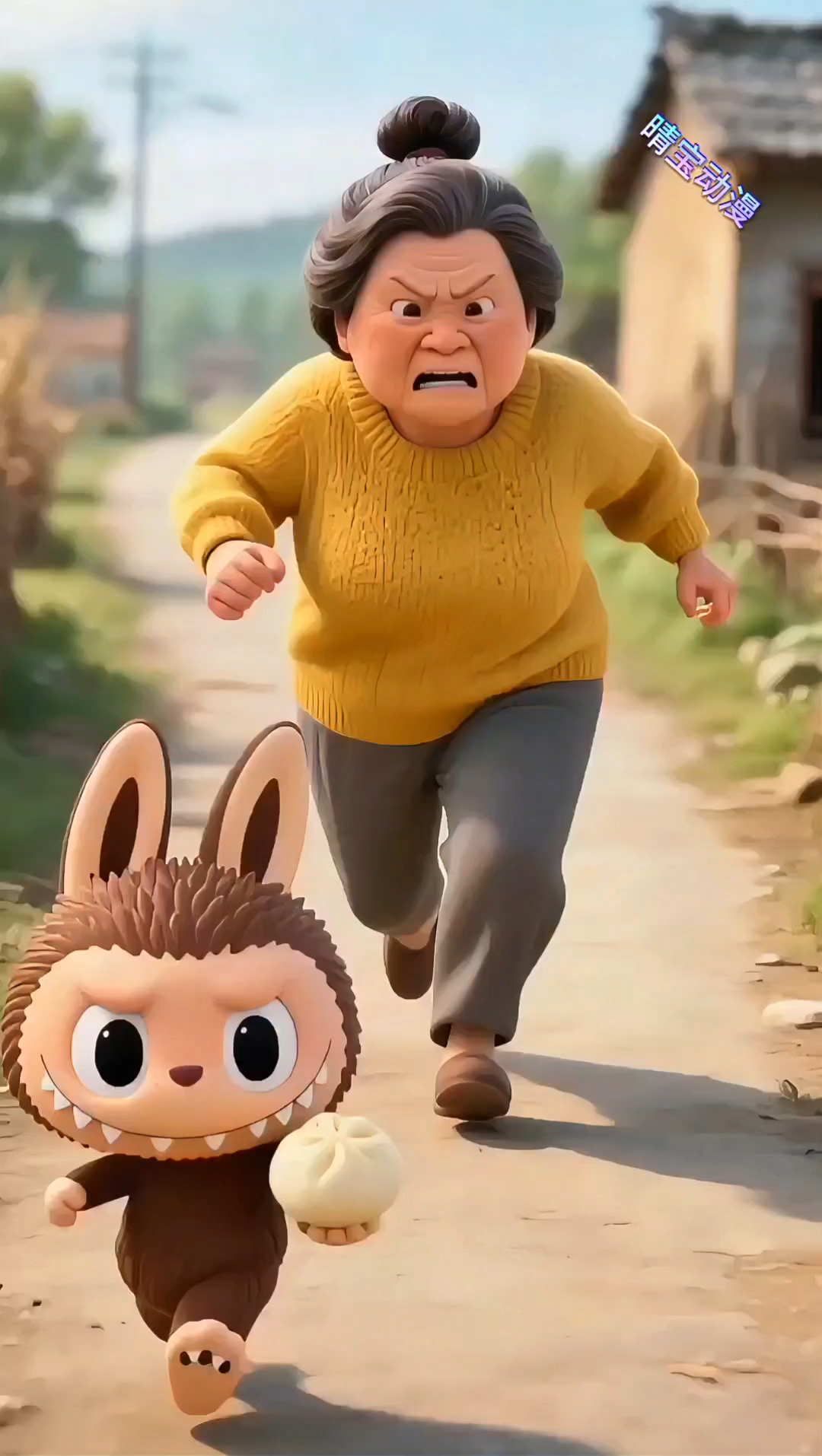 拉布布拿了别人的大包子
