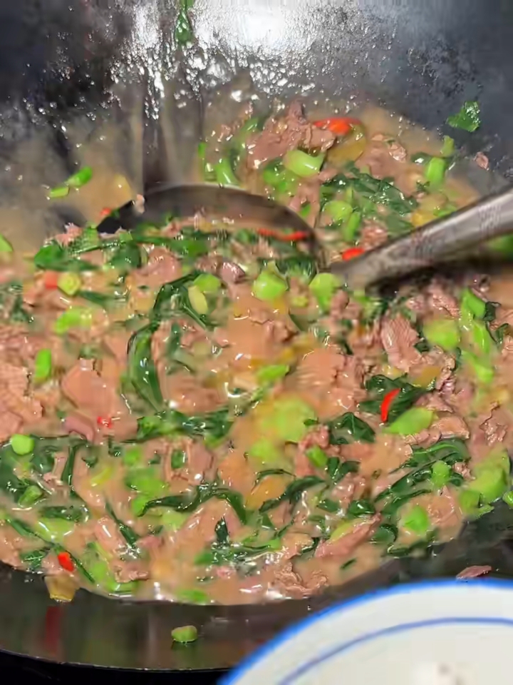 来汕头就为了这碗芥兰酸菜牛肉饭!