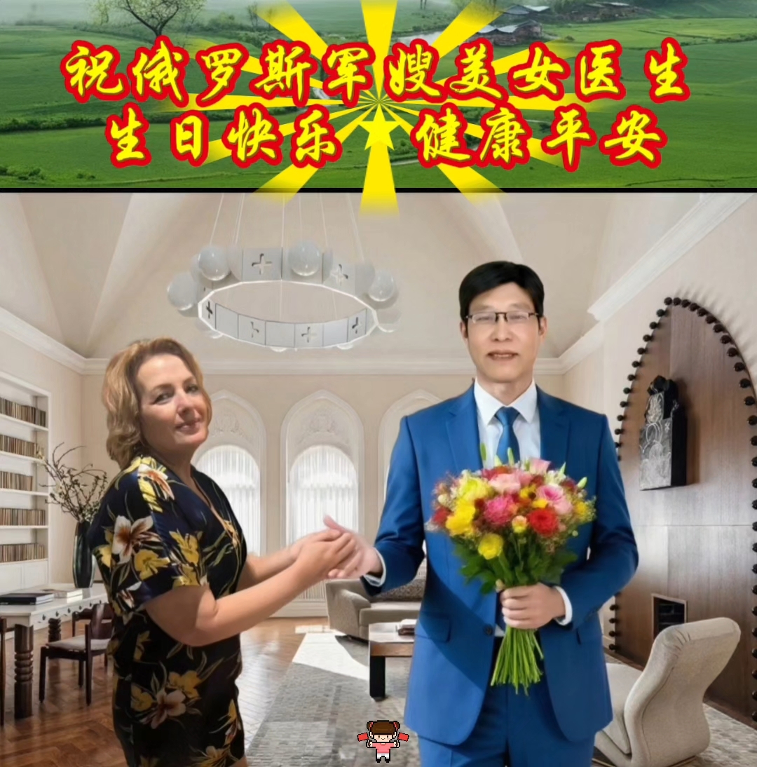 祝俄罗斯军嫂美女医生，生日快乐健康平安 [蛋糕][蛋糕][蛋