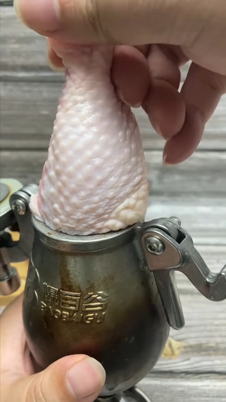 爆米花机炸鸡腿尝尝