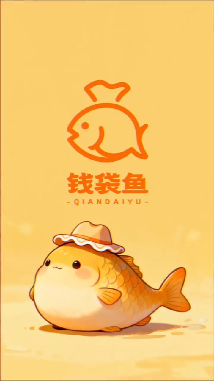 钱袋鱼logo设计