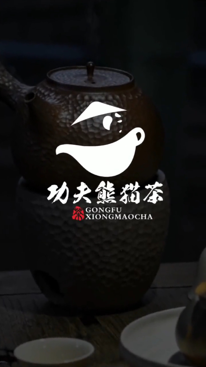 功夫熊猫茶logo设计