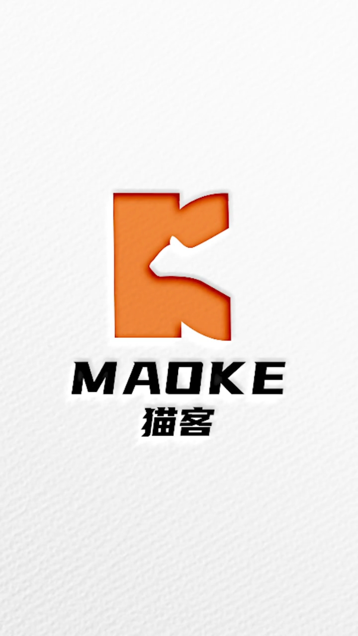 猫和k字母组合logo设计