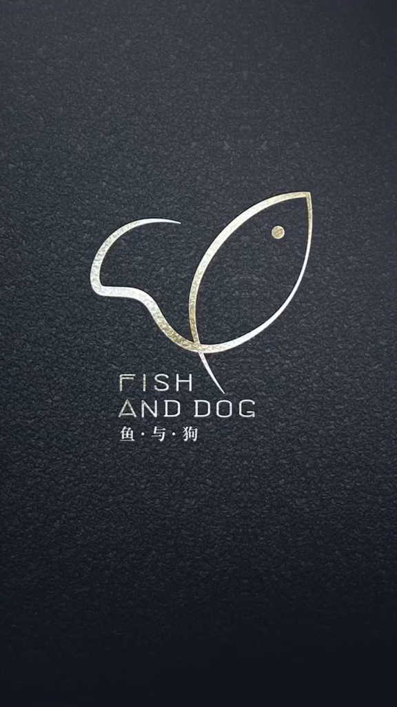鱼与狗logo设计