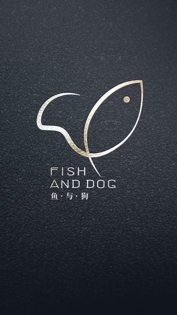 鱼与狗logo设计