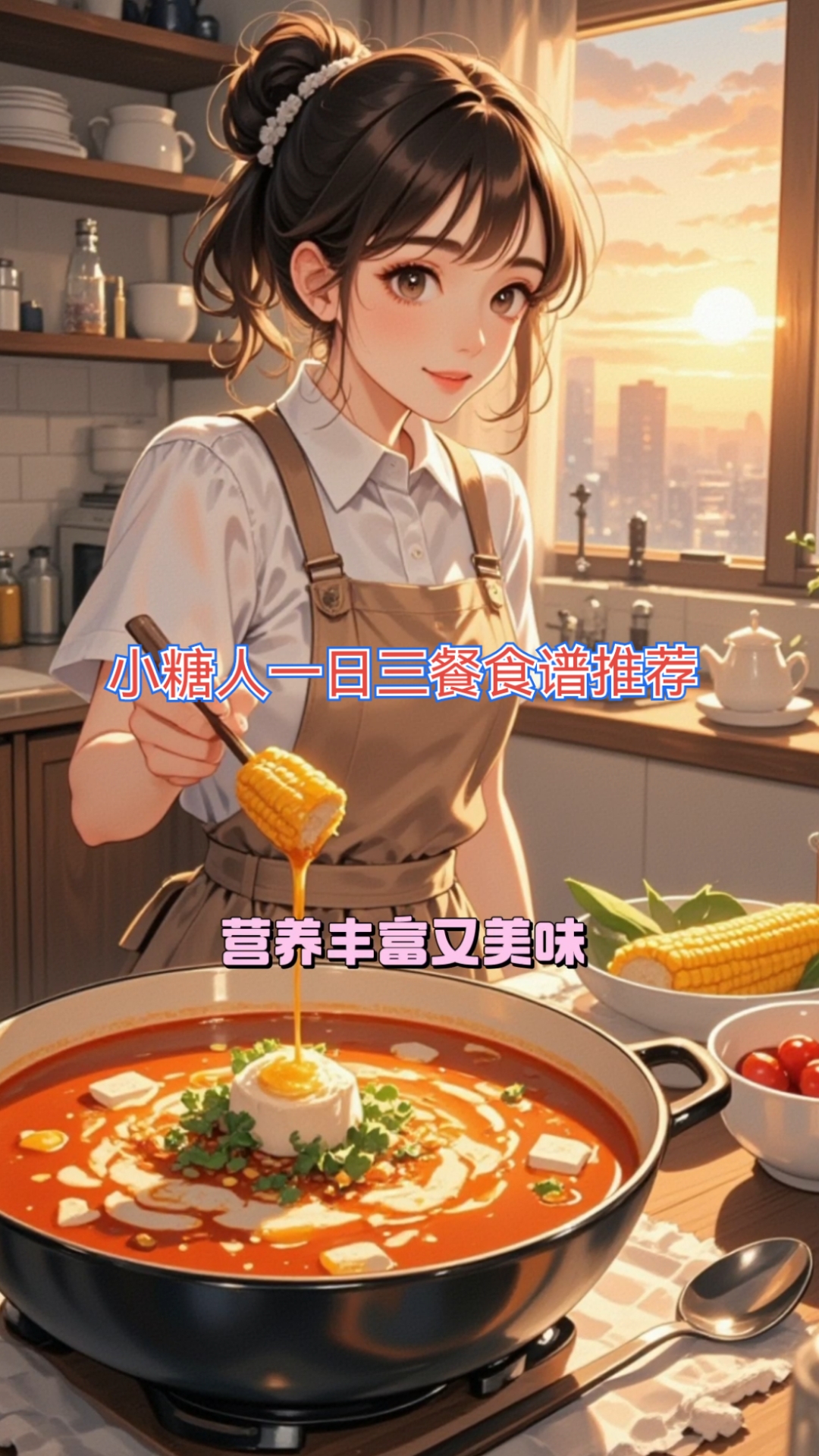 小糖人一日三餐食谱推荐 早餐 主食选择燕麦粥,燕麦富含膳食纤