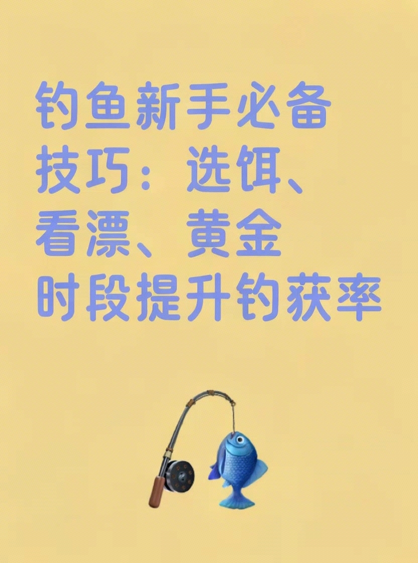钓鱼必备技巧:选饵、看漂、黄金时段,让你轻松钓鱼