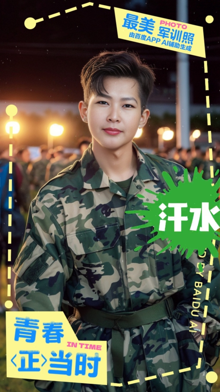打卡最美军训照片