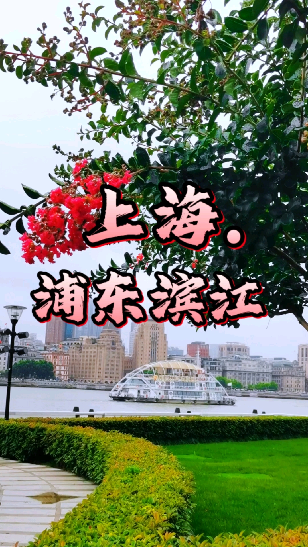 上海浦东新区滨江鲜花盛开