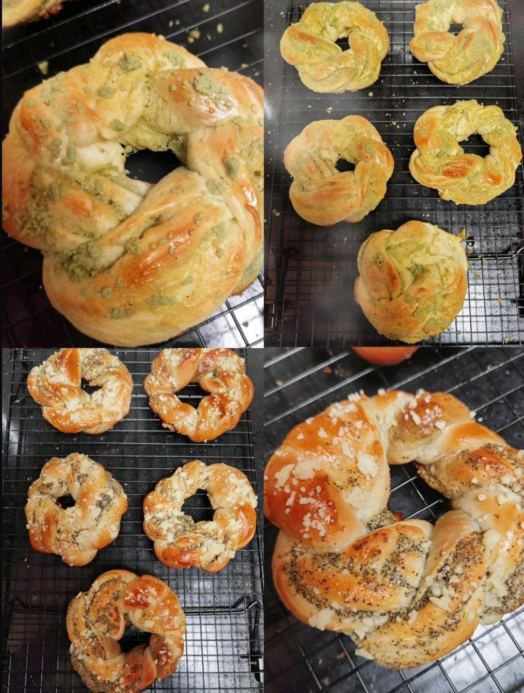 伯爵红茶&开心果奶酥花环面包制作教程